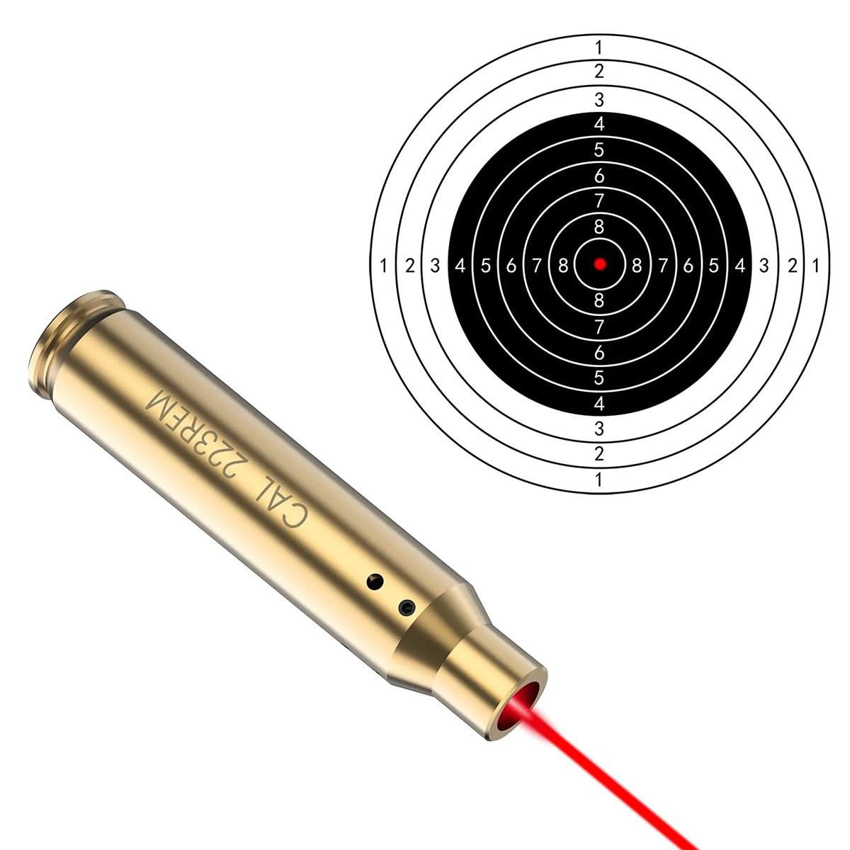 Red Laser Bore Sighter .223 Rem / 5.56 Nato Cartridge